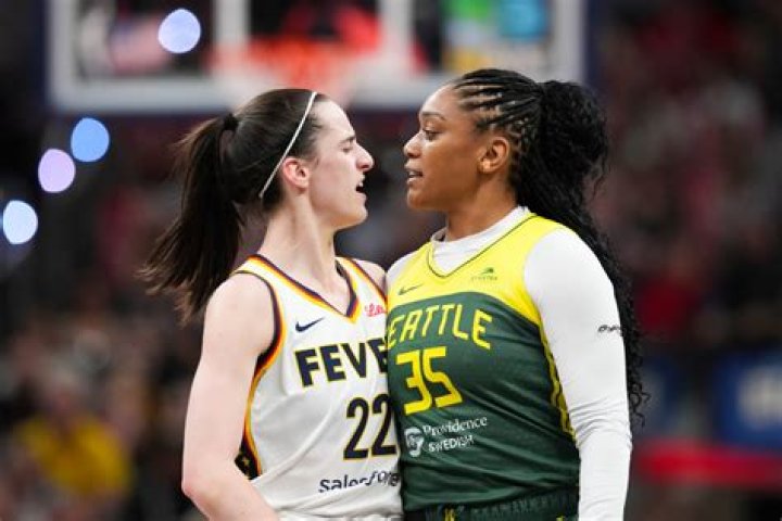 Caitlin Clark & Victoria Vivians Have Intense Moment During WNBA Game