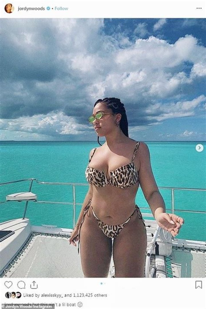 Jordyn Woods Models Affordable $26 Bikini & Sheer Shirt In Sexy New Instagram Pic